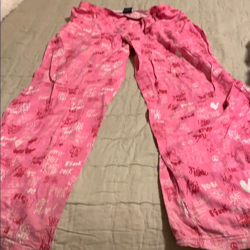 Pink pj bottoms